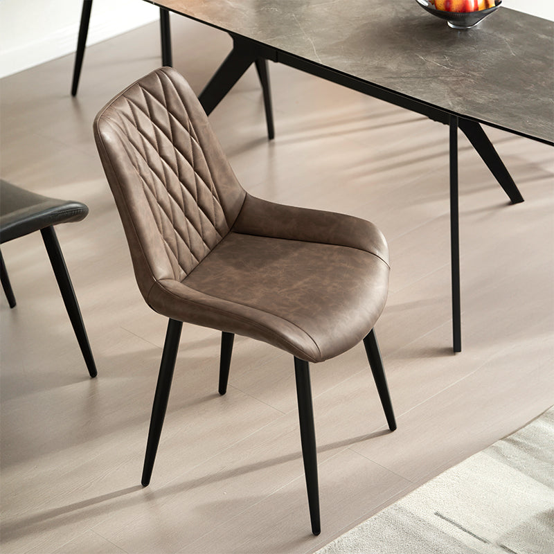 Kunstlederstuhl, Ofcasa Esszimmerstuhl,Ofcasa Kunstlederstuhl,Klassischer Lederspeisestuhl, Esszimmerstuhl grün,Esszimmerstuhl braun,Wohnaccessoires,Möbel,Küchenmöbel