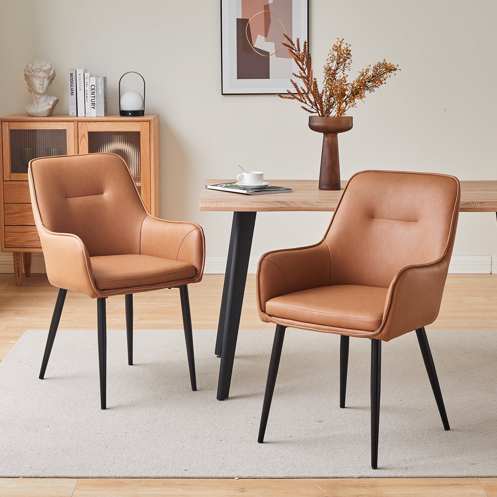 Solis Eetkamerstoel [Set van 2] [Kunstleer]