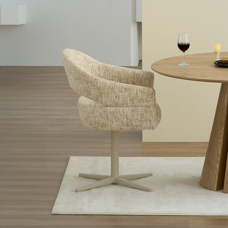 Briar 180° Automatische Terugkeer Eetkamerstoel [Set van 1] [Linnen Stof]