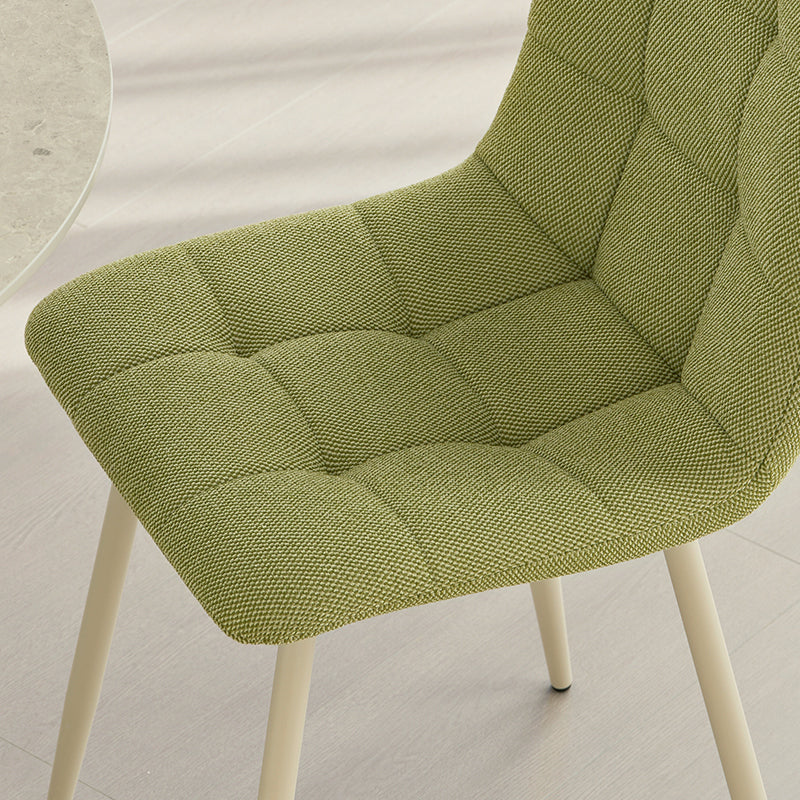 Elowen Ronde Eettafel en 4 Aoife Eetkamerstoelen [Eetkamerset]