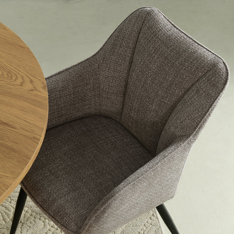 Ronde Eettafel Verónica en 4 Sienna Garden Eetkamerstoel [Eetkamerset]