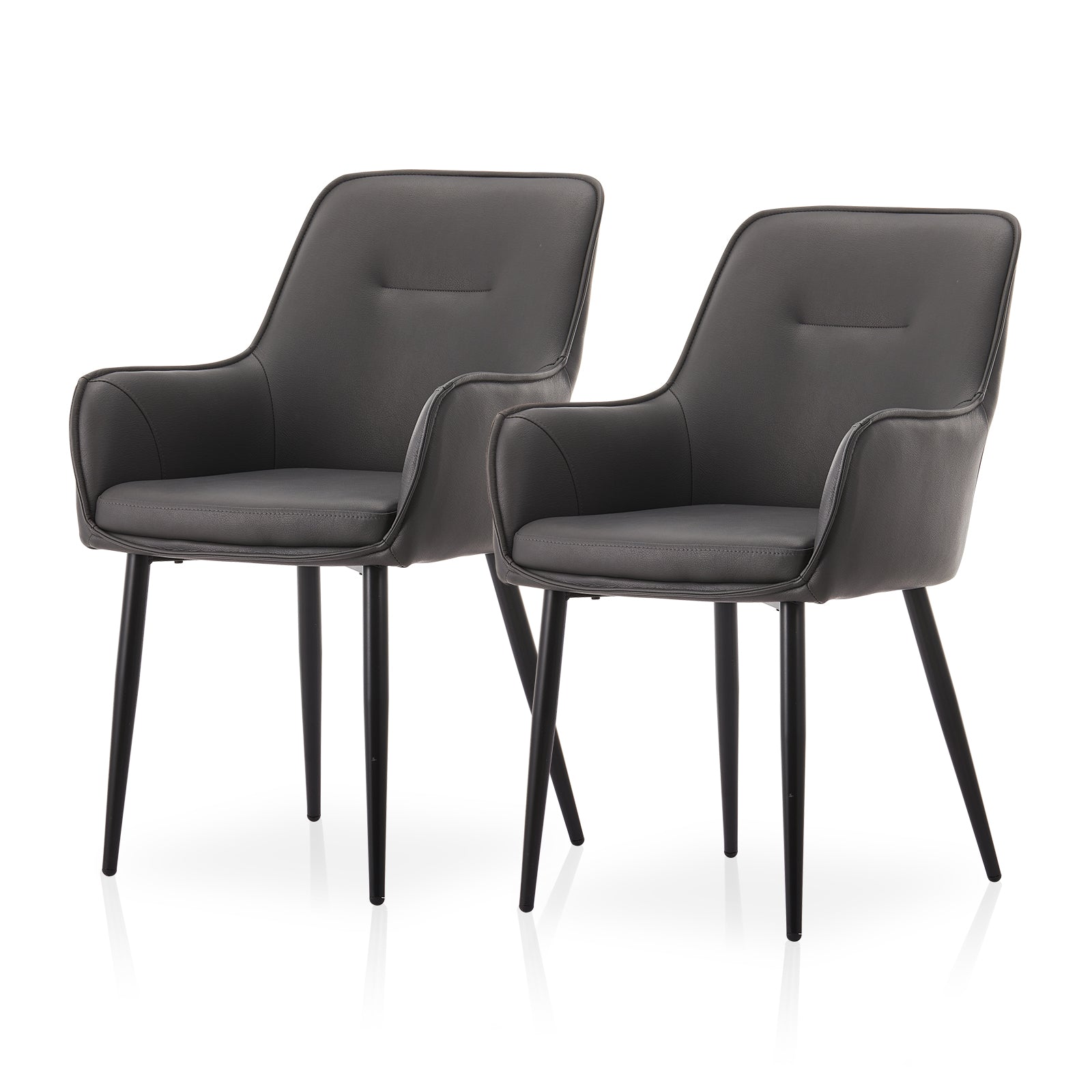 Solis Eetkamerstoel [Set van 2] [Kunstleer]