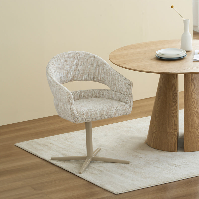 Briar 180° Automatische Terugkeer Eetkamerstoel [Set van 1] [Linnen Stof]