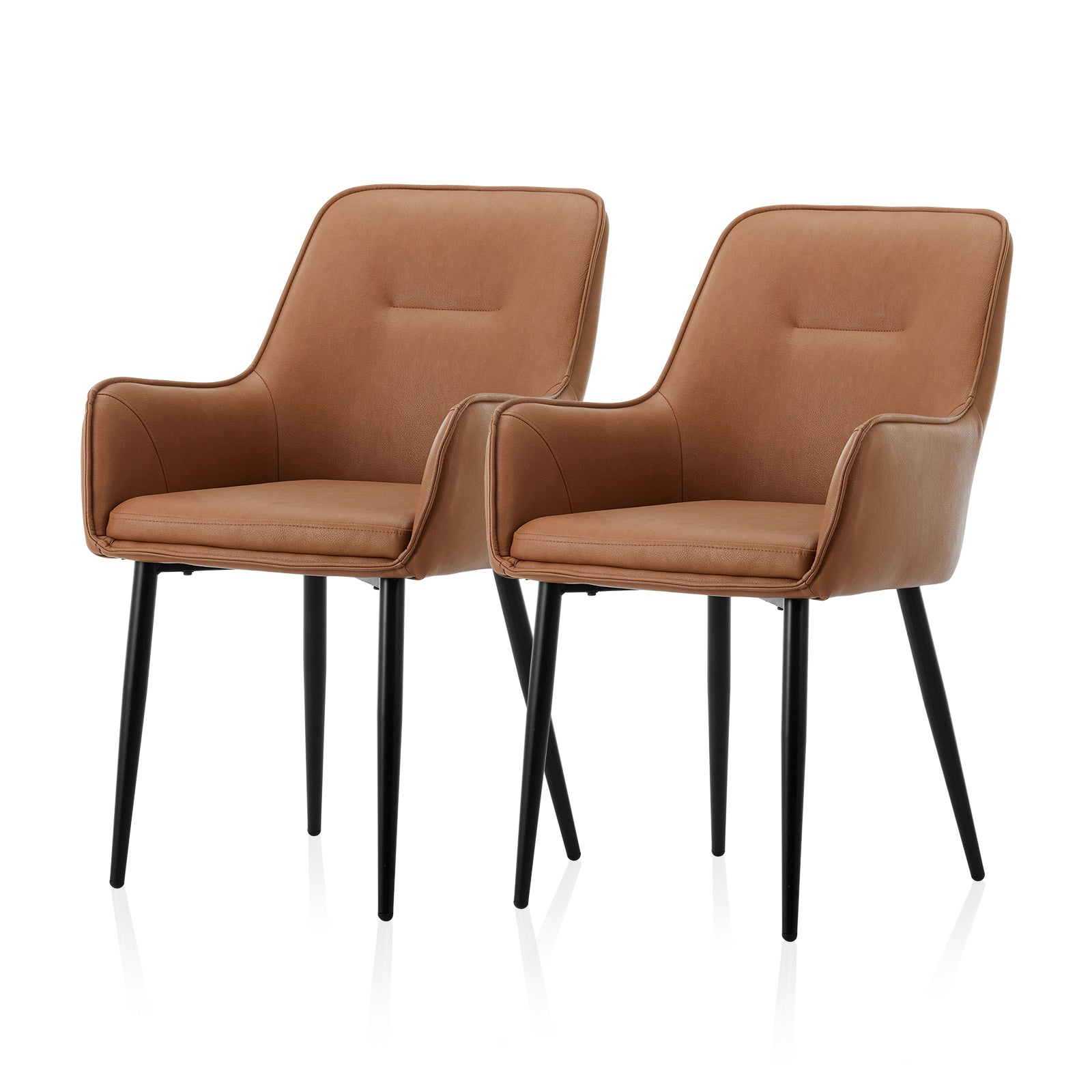 Solis Eetkamerstoel [Set van 2] [Kunstleer]