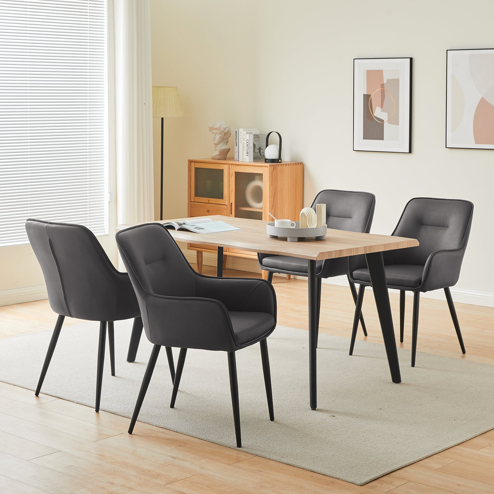 Solis Eetkamerstoel [Set van 2] [Kunstleer]