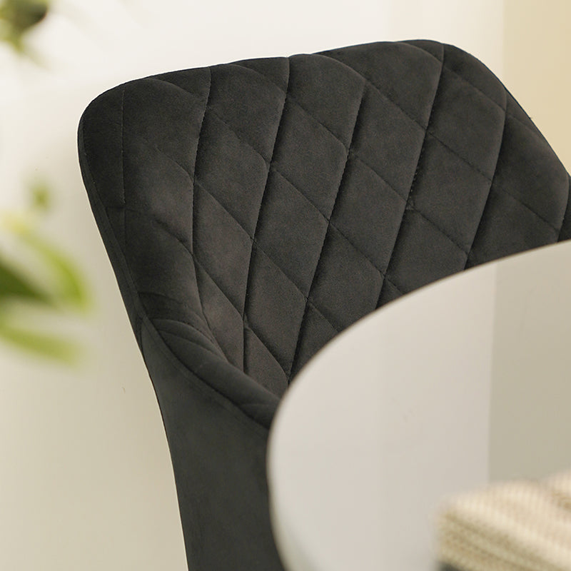 Frazer Eetkamerstoel [Set van 2] [Fluweel]