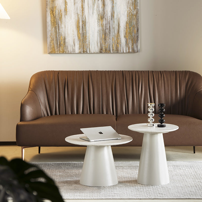 Beistelltisch Tottie [Travertin] [45 cm] Ofcasafurniture DE