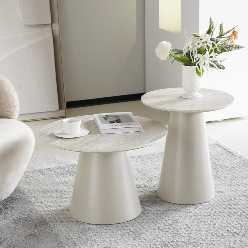 Beistelltisch Tottie [Travertin] [45 cm] Ofcasafurniture DE