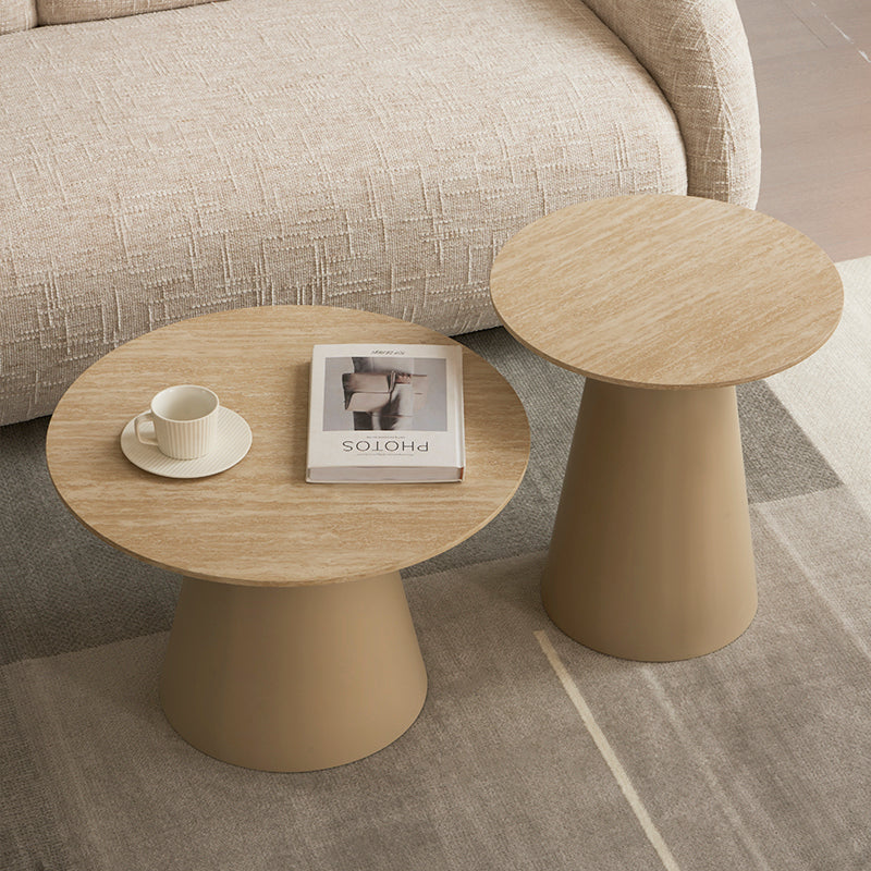 Beistelltisch Tottie Sleek [Travertin] [45 cm] Ofcasafurniture DE