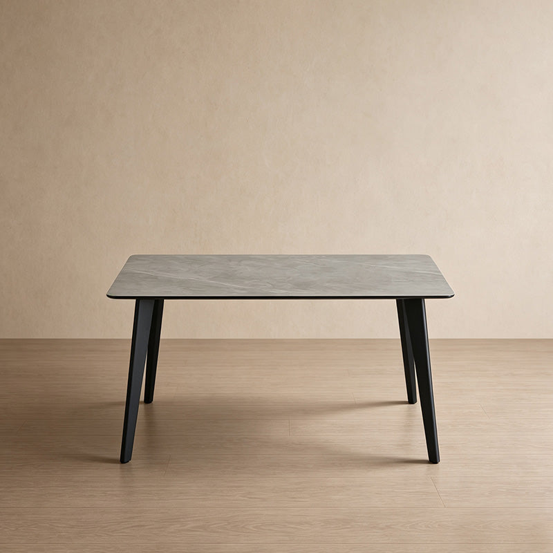 Valdez Rechthoekige Eettafel [Grijs Marmer] [140 cm]
