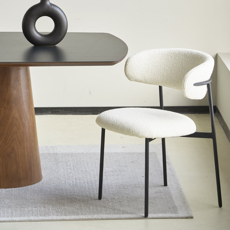 Zahra Eetkamerstoel [Set van 2] [Boucle Stof] [⌀ 1,9 cm]