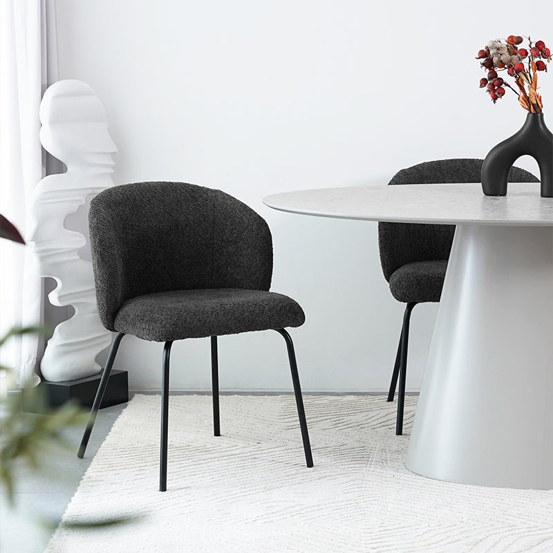 Yasin Eetkamerstoel [Set van 2] [Boucle Stof]