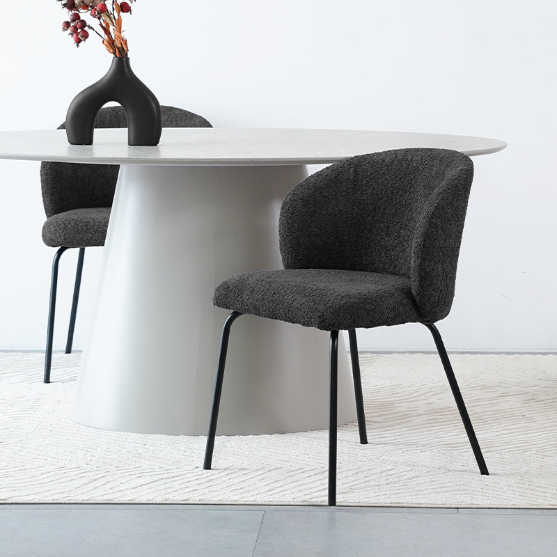 Yasin Eetkamerstoel [Set van 2] [Boucle Stof]