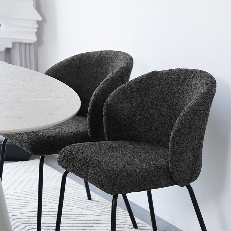 Yasin Eetkamerstoel [Set van 2] [Boucle Stof]