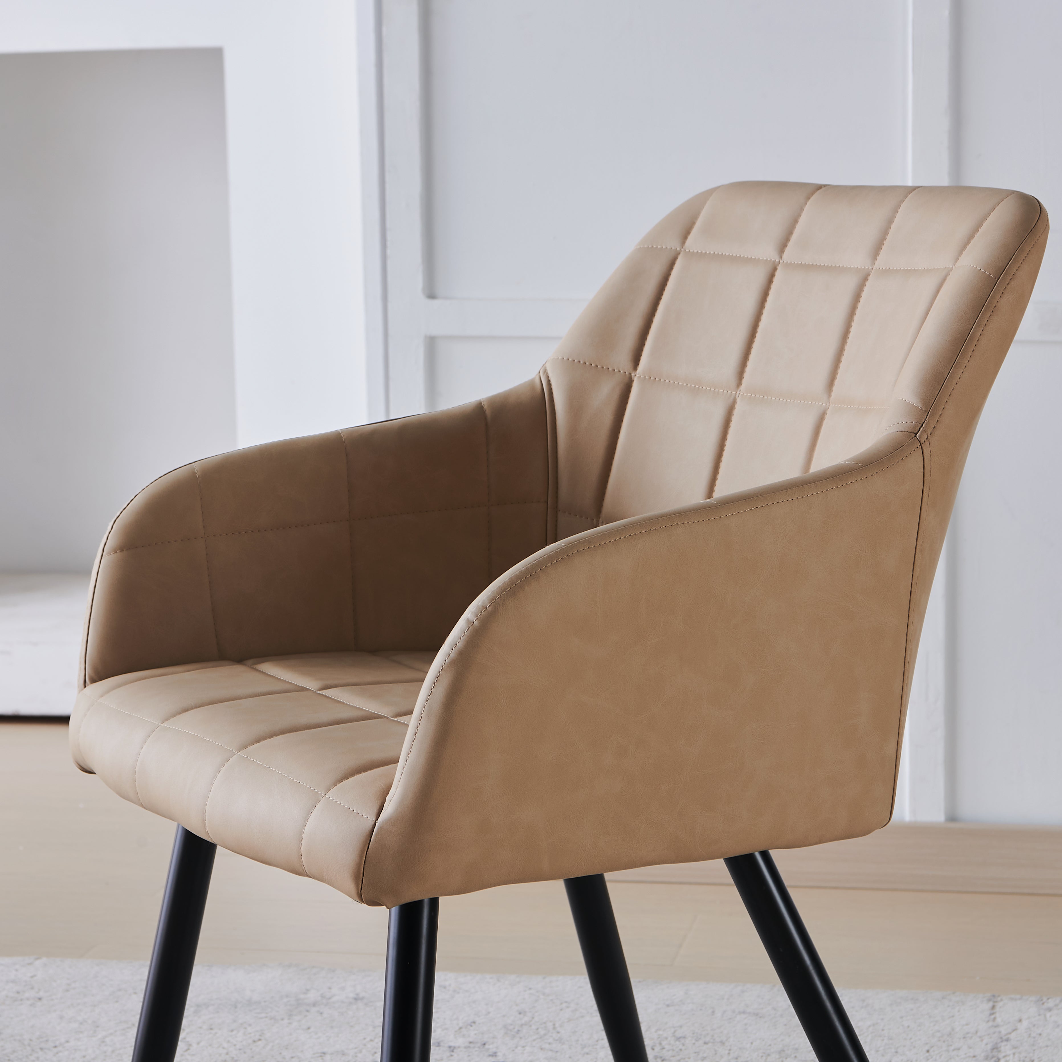 Frazer Eetkamerstoel [Set van 2] [Kunstleer]