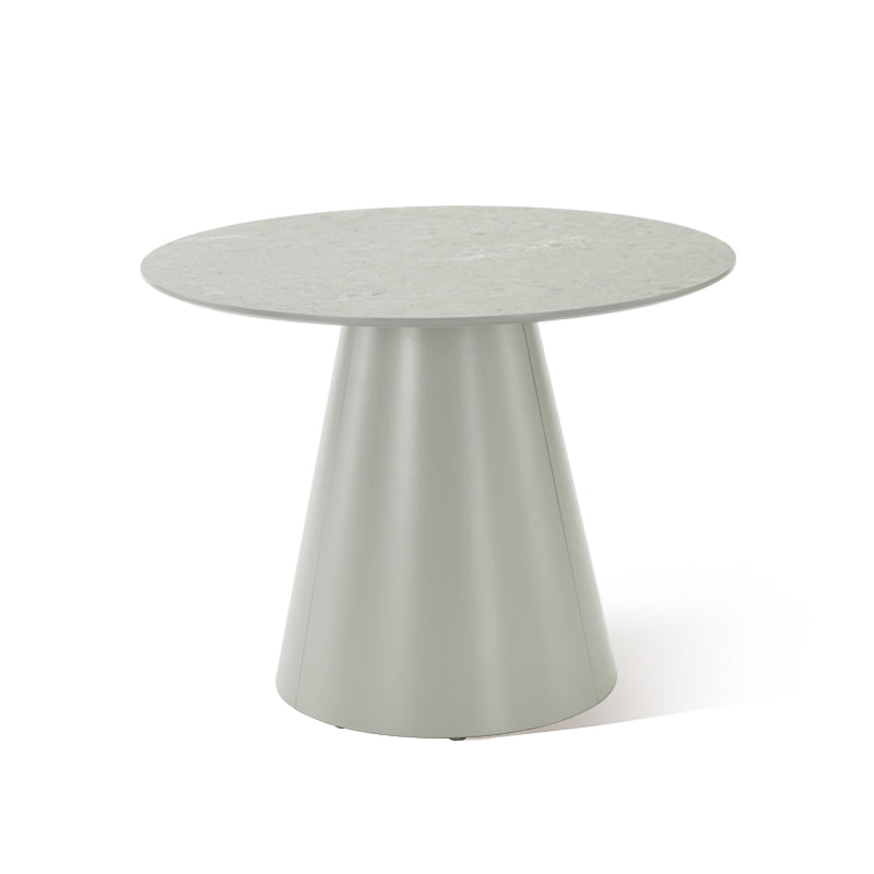 Ronde eettafel Elowen en 4 eetkamerstoelen Zahra [Eetset]