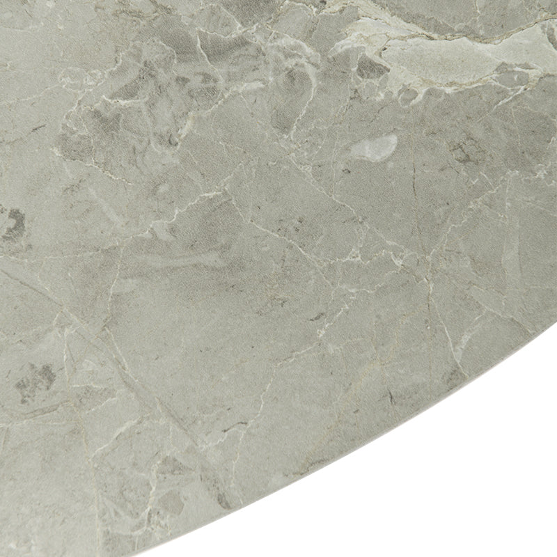 Elowen Ronde Eettafel en 4 Sanger Karin Eetkamerstoelen [Eetkamerset]