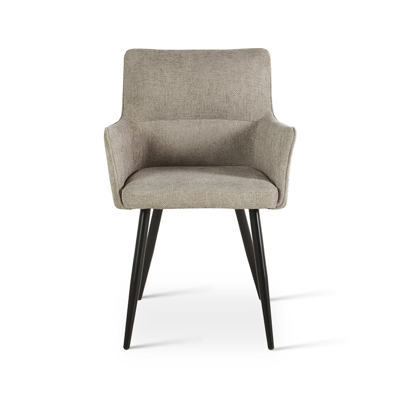 Armlehnenstuhl Kaya [2er Set] [Leinen Stoff] Ofcasafurniture DE