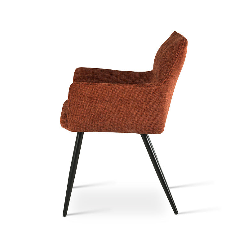 Armlehnenstuhl Kaya [2er Set] [Leinen Stoff] Ofcasafurniture DE