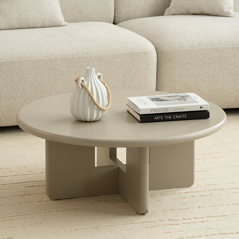 Aine Chelsea Matte Ronde Salontafelset [Groen en Beige]