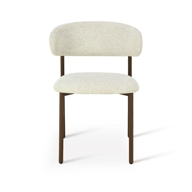 Zahra S Eetkamerstoel [Set van 2] [Linnen Stof] [⌀ 2,5 cm]