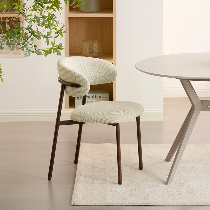 Zahra S Eetkamerstoel [Set van 2] [Linnen Stof] [⌀ 2,5 cm]