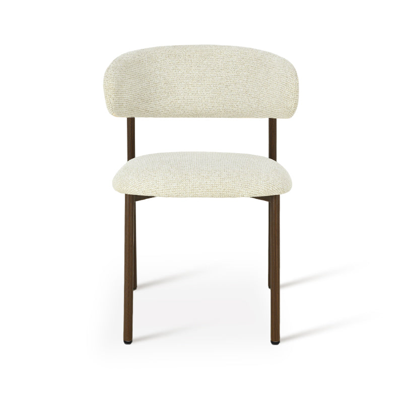 Zahra S Eetkamerstoel [Set van 2] [Linnen Stof] [⌀ 2,5 cm]