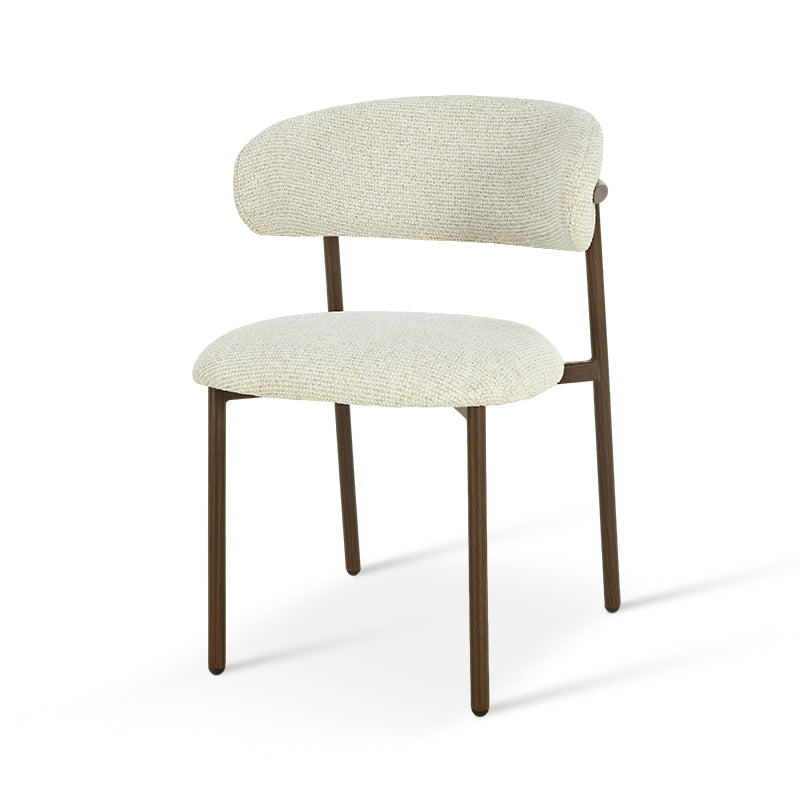 Zahra S Eetkamerstoel [Set van 2] [Linnen Stof] [⌀ 2,5 cm]