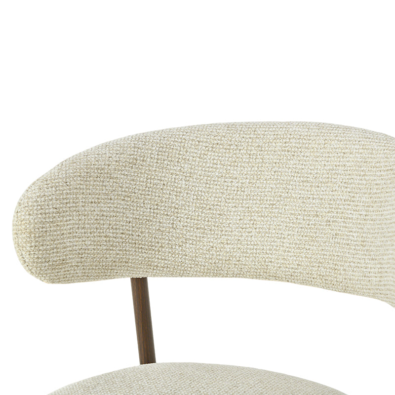 Zahra S Eetkamerstoel [Set van 2] [Linnen Stof] [⌀ 2,5 cm]