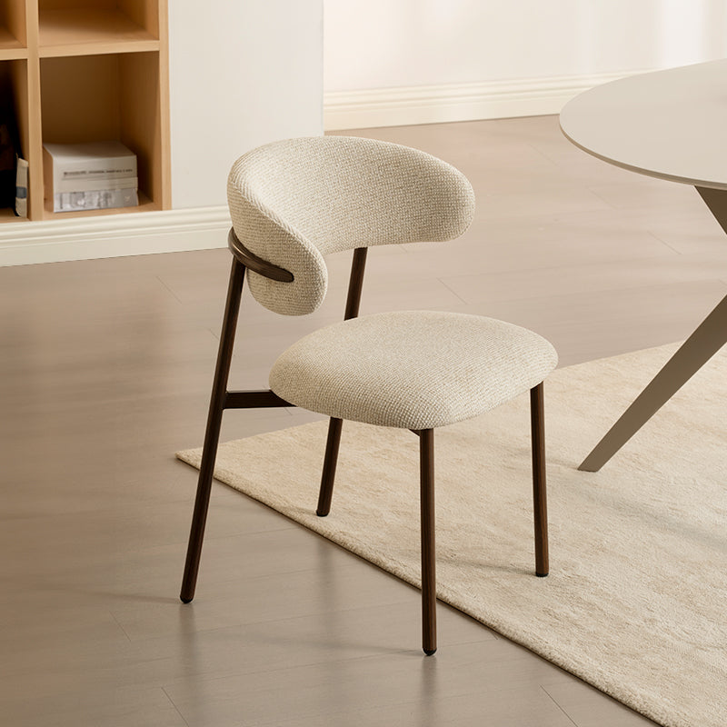 Zahra S Eetkamerstoel [Set van 2] [Linnen Stof] [⌀ 2,5 cm]