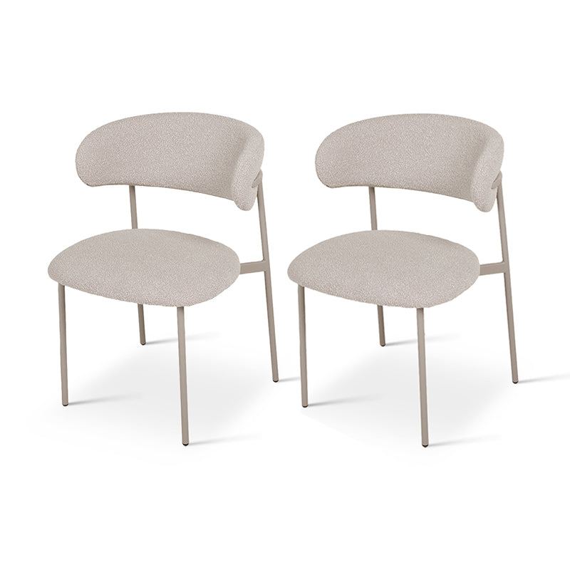 Zahra Eetkamerstoel [Set van 2] [Boucle Stof] [⌀ 1,9 cm]