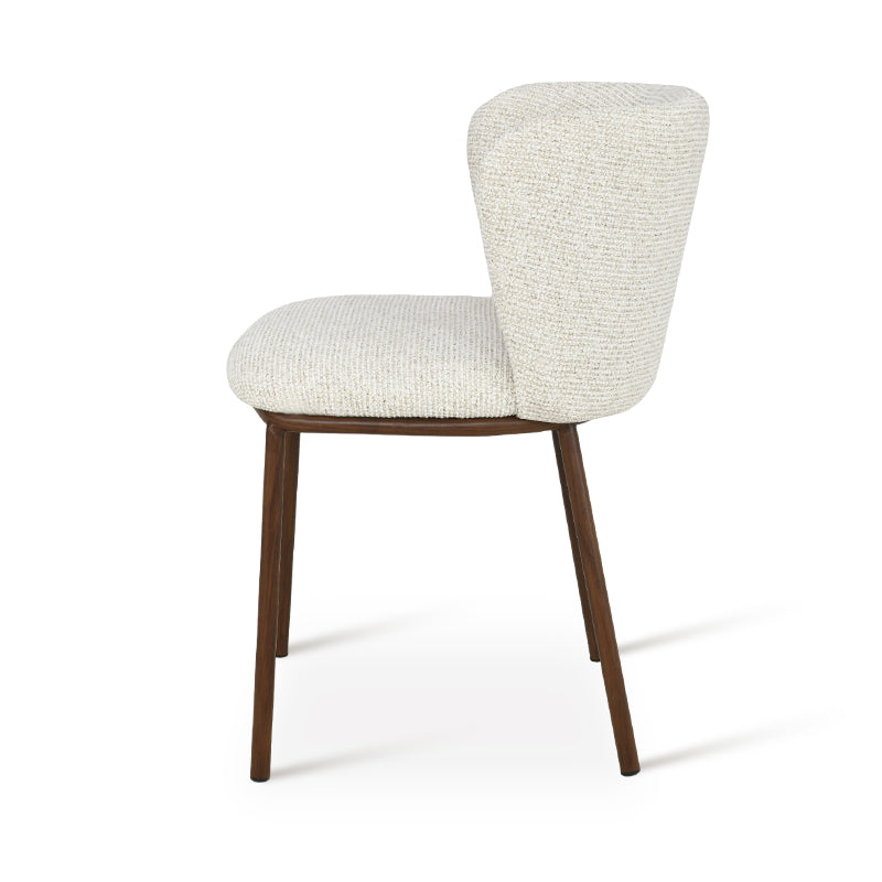 Karin Eetkamerstoel [Set van 2] [Bouclette & Linnen Stof]