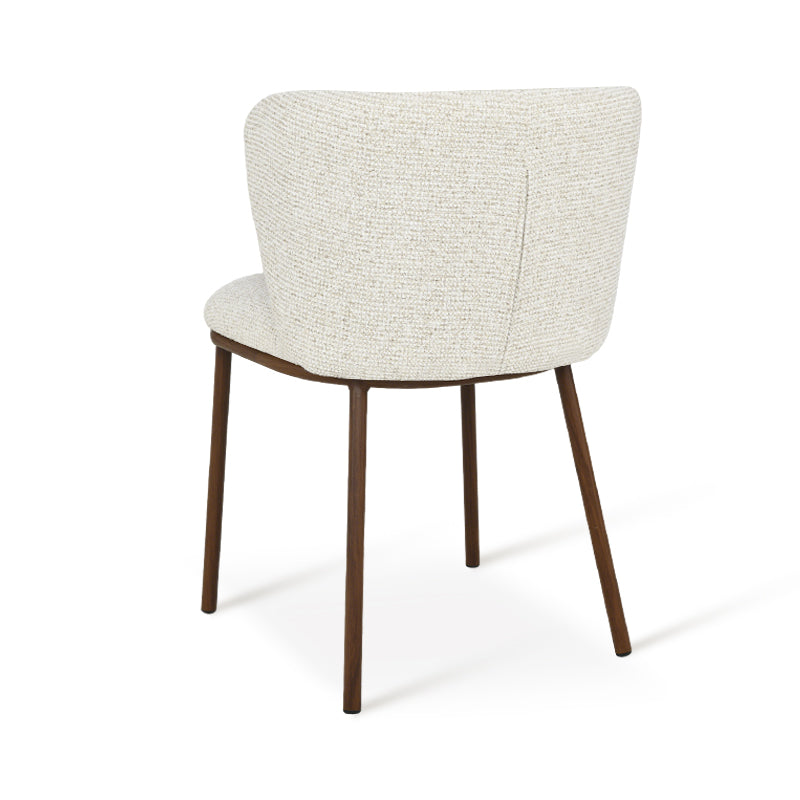 Karin Eetkamerstoel [Set van 2] [Bouclette & Linnen Stof]