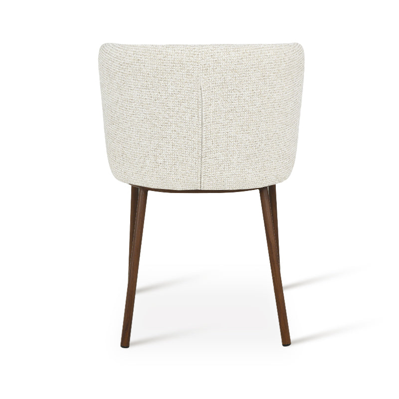 Karin Eetkamerstoel [Set van 2] [Bouclette & Linnen Stof]