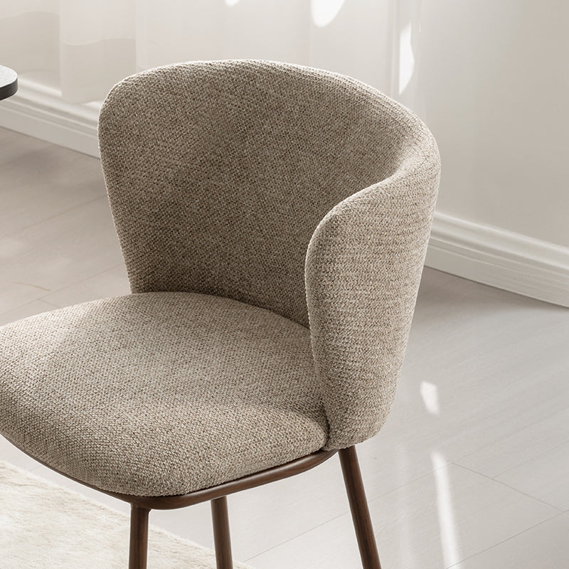 Karin Eetkamerstoel [Set van 2] [Bouclette & Linnen Stof]