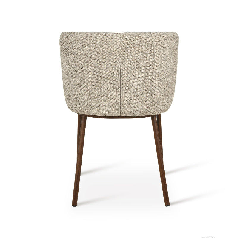 Karin Eetkamerstoel [Set van 2] [Bouclette & Linnen Stof]