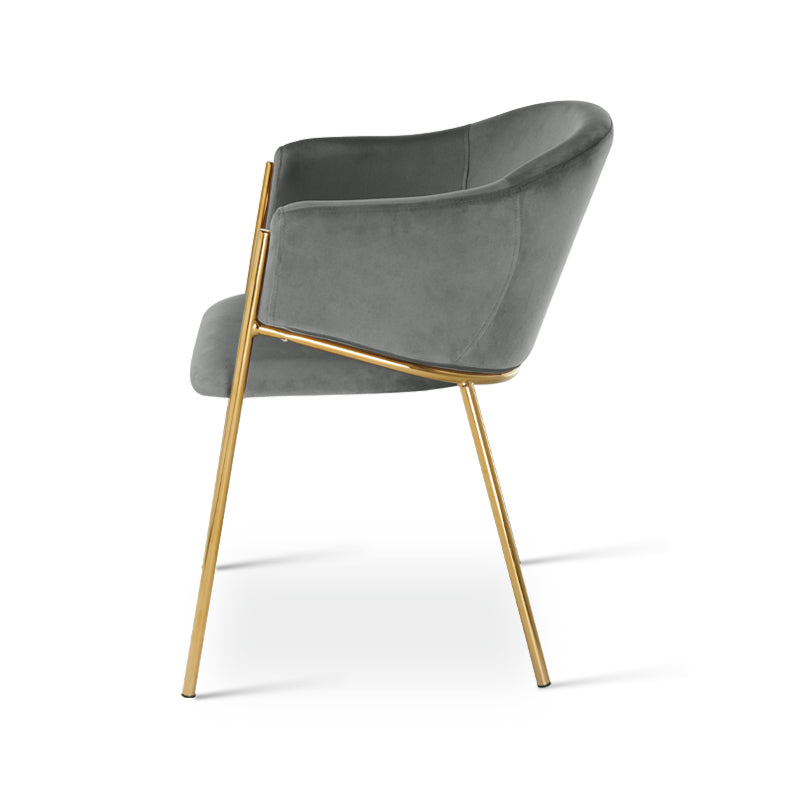 Dalila Eetkamerstoel [Set van 2] [Fluweel]