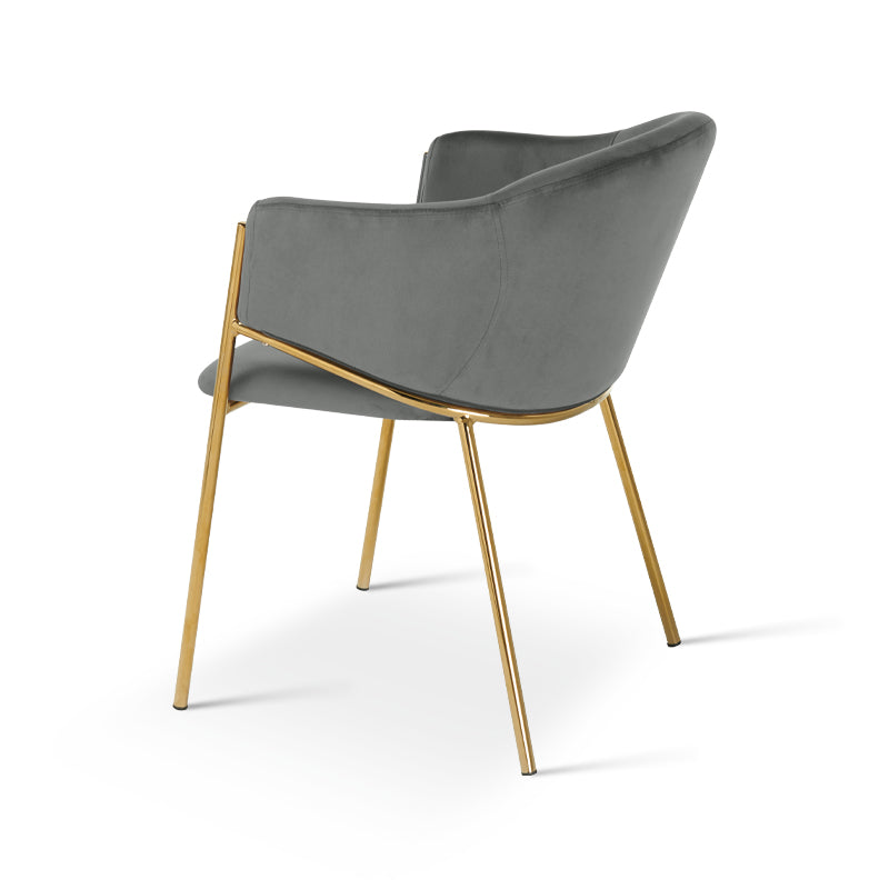 Dalila Eetkamerstoel [Set van 2] [Fluweel]