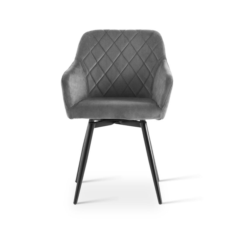 Frazer Diamond 360° Draaibare Eetkamerstoel [Set van 2] [Fluweel]