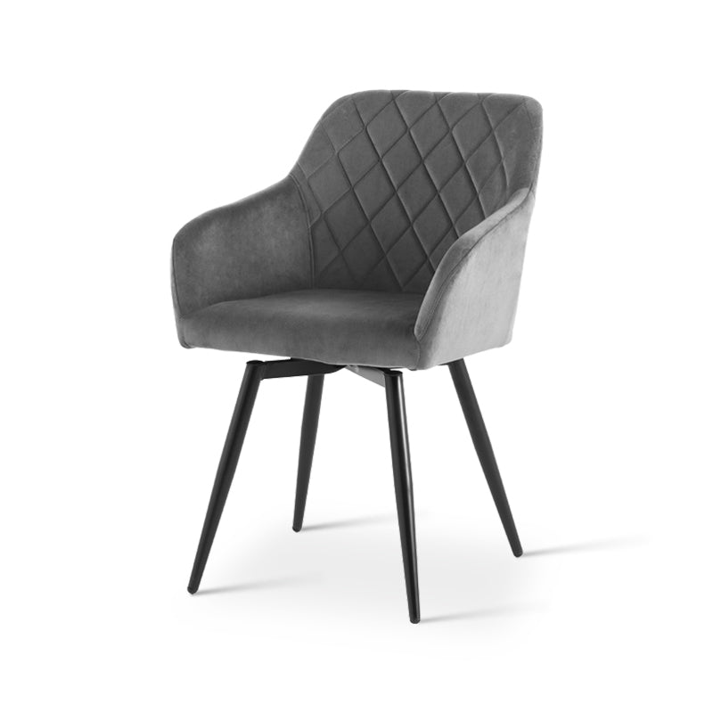 Frazer Diamond 360° Draaibare Eetkamerstoel [Set van 2] [Fluweel]