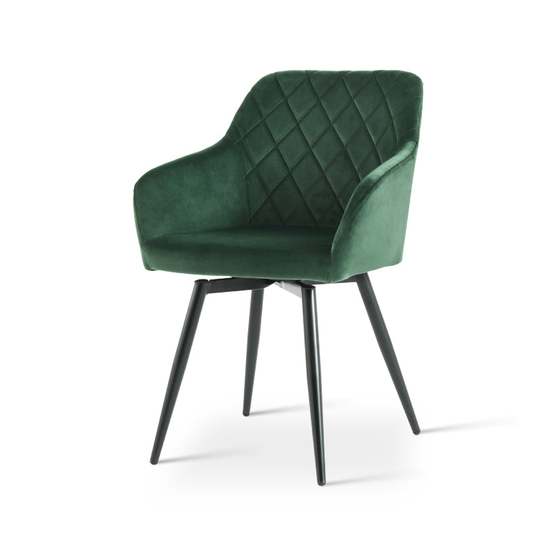 Frazer Diamond 360° Draaibare Eetkamerstoel [Set van 2] [Fluweel]