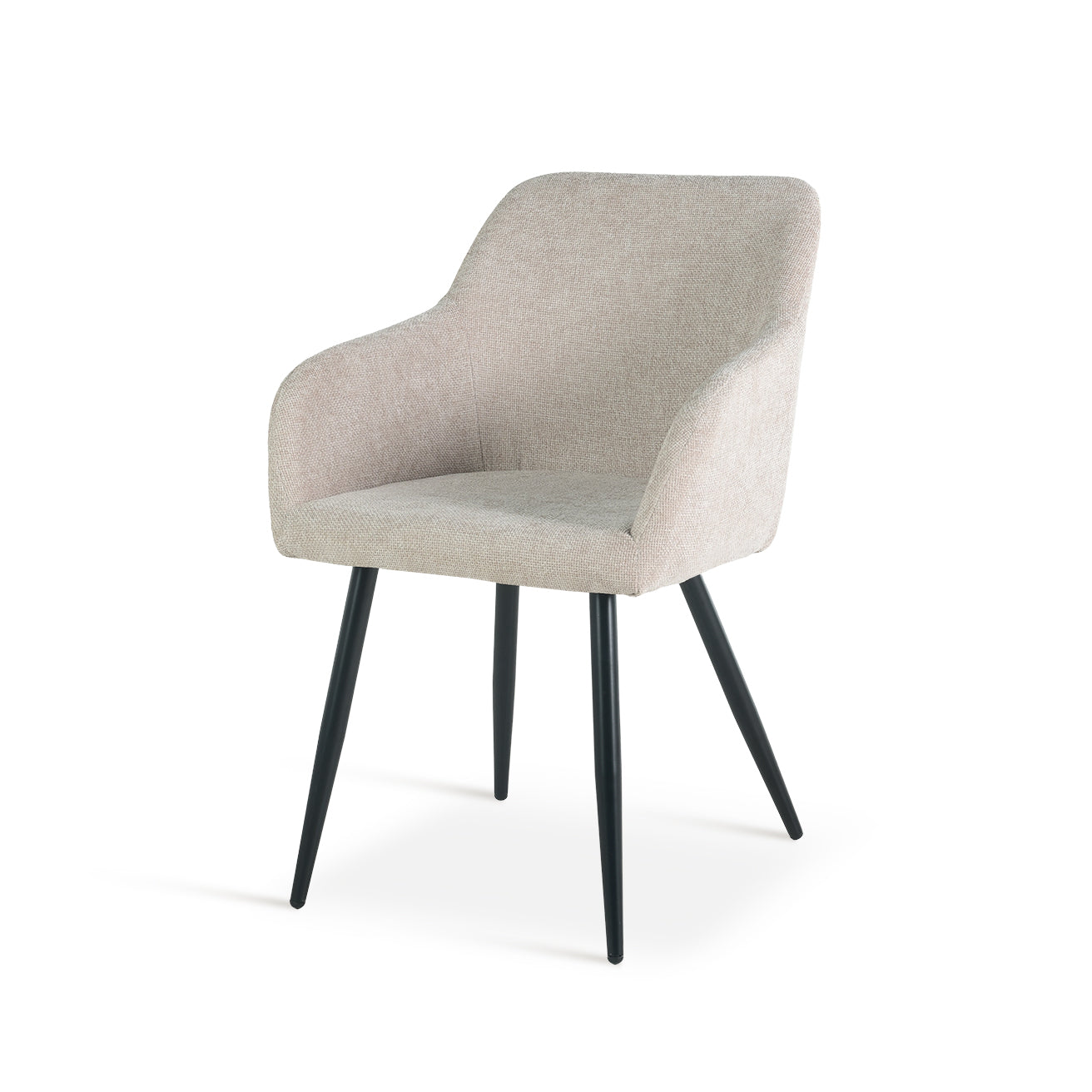 Armlehnenstuhl Kaya [2er Set] [Leinen Stoff] Ofcasafurniture DE