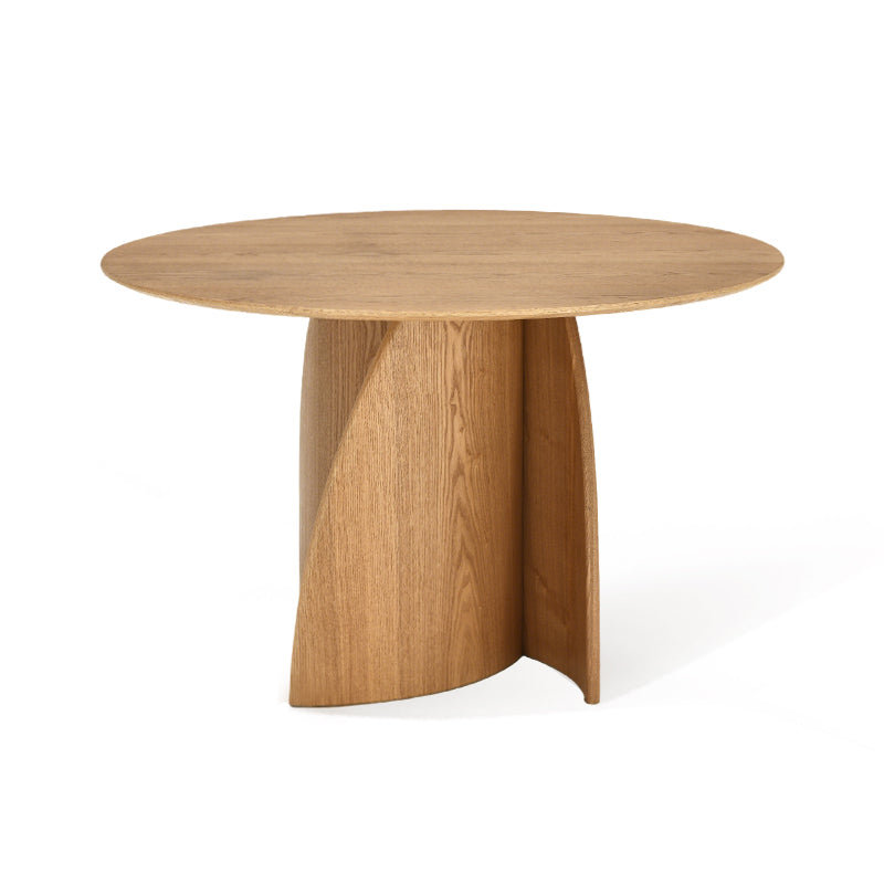 Gemma Ronde Eettafel [Zwart en Hout] [120 cm]