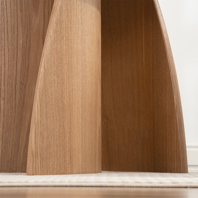 Gemma Ronde Eettafel [Zwart en Hout] [120 cm]