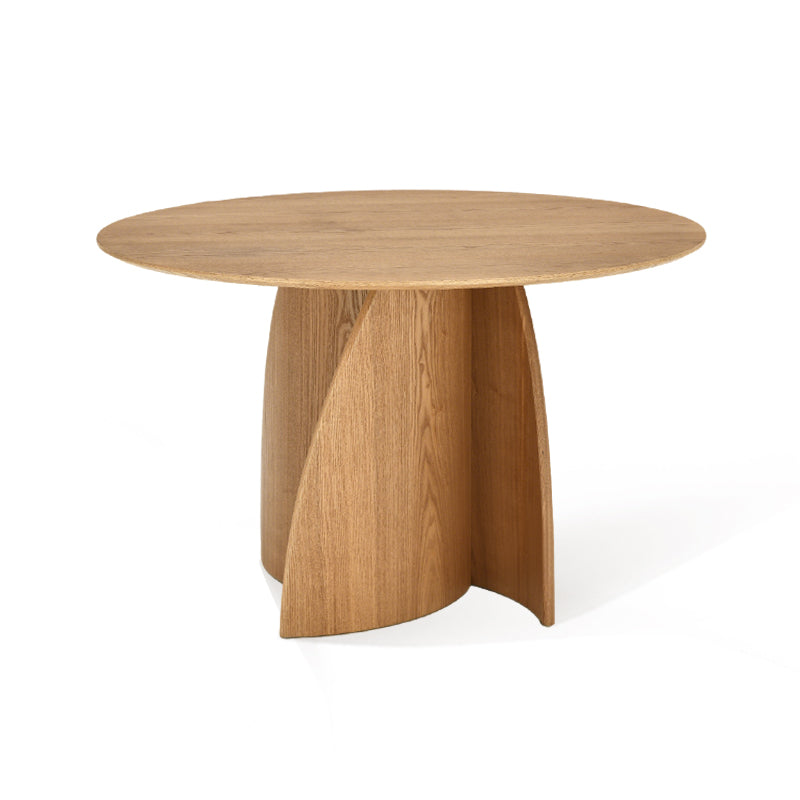 Gemma Ronde Eettafel [Zwart en Hout] [120 cm]