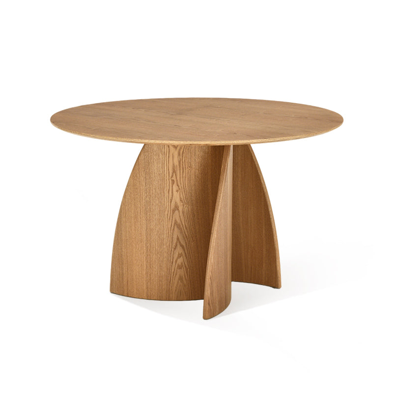 Gemma Ronde Eettafel [Zwart en Hout] [120 cm]