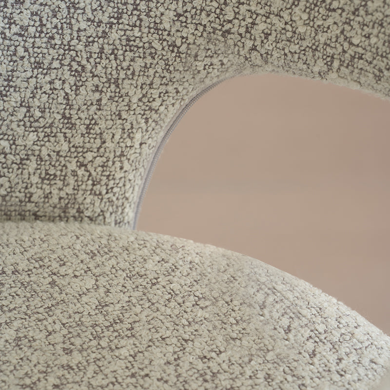 Esme W Eetkamerstoel [Set van 2] [Bouclette Stof]