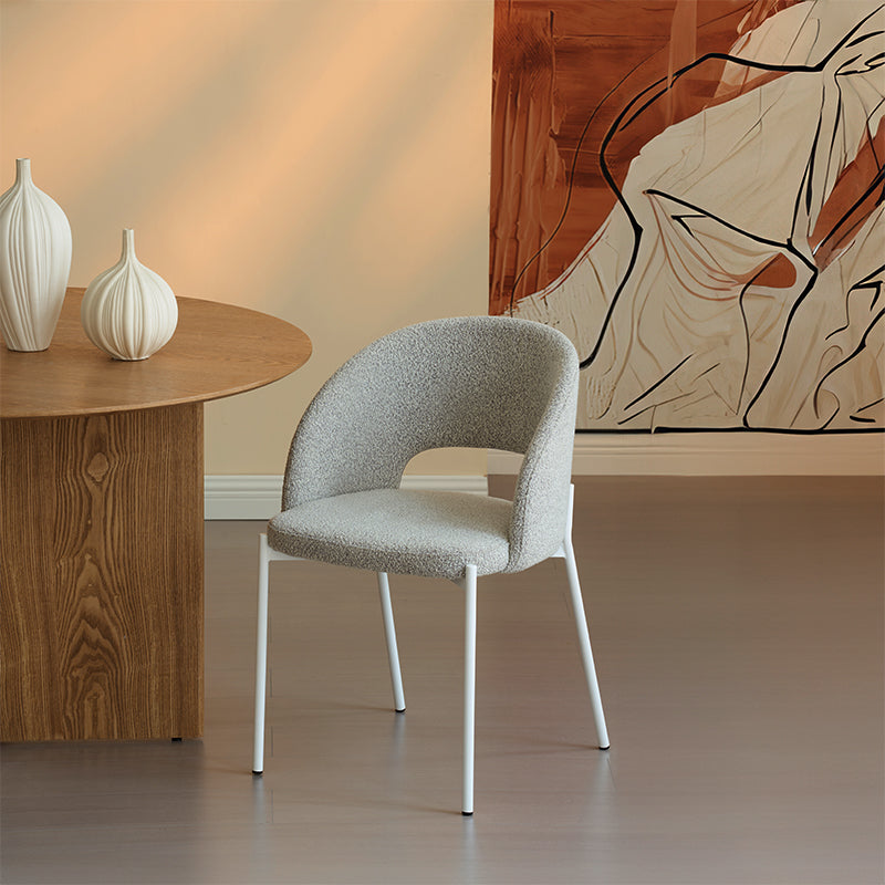 Esme W Eetkamerstoel [Set van 2] [Bouclette Stof]