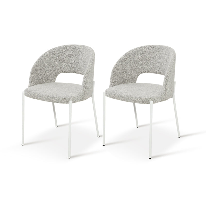 Esme W Eetkamerstoel [Set van 2] [Bouclette Stof]