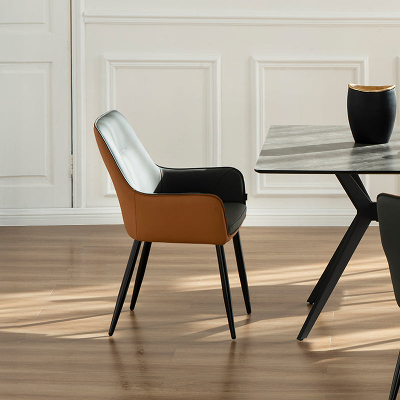 Laila Rechthoekige Eettafel en 6 Solis Eetkamerstoelen [Eetkamerset]